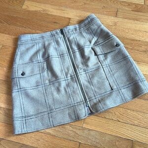 Madewell Tan Wool Mini Skirt | Size 10